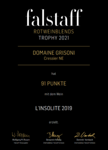 Falstaff Trophy 2021 – Assemblage de cépages rouges, Insolite 2019